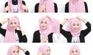 Tutorial Hijab Kerudung Pashmina Style 3