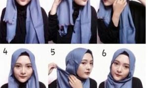 Tutorial Hijab Kerudung Pashmina Style 5