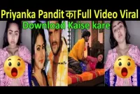 Priyanka Pandit Viral Link Full Videos 2021